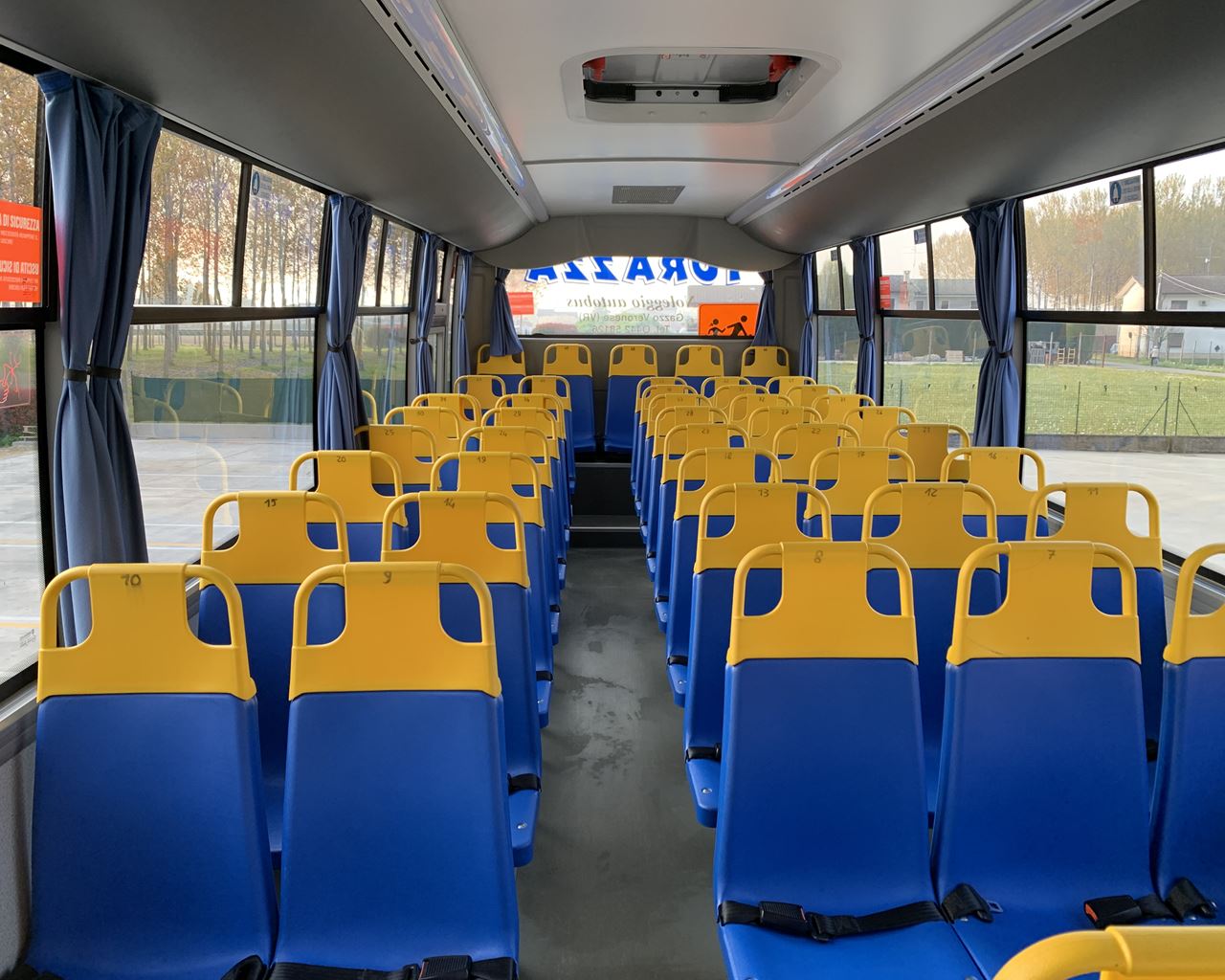 school bus interior